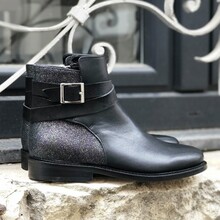 Chelsea boots noires et paillettes