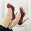 Talon aiguille bordeaux